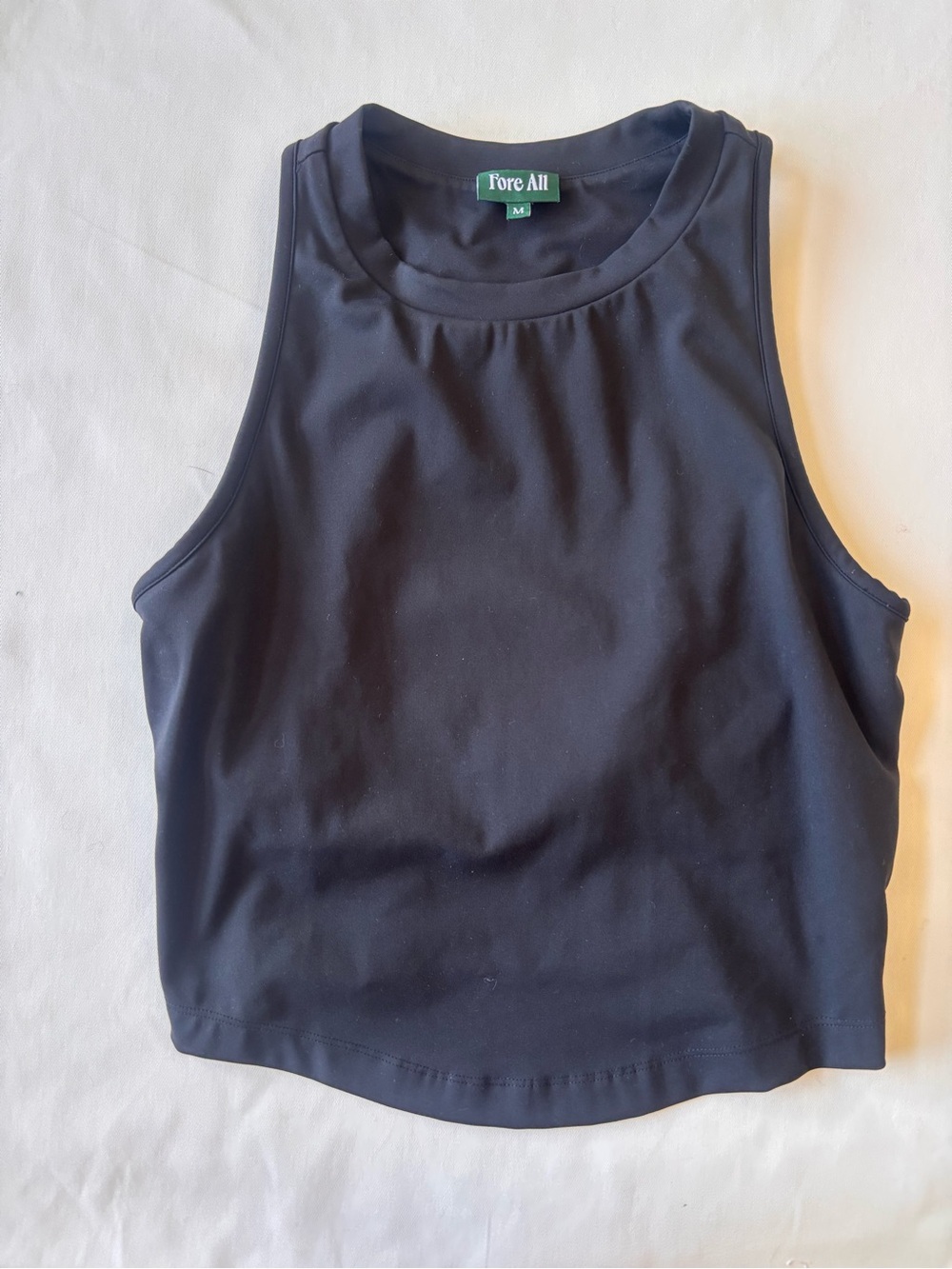 Fore All Black Athletic Tank